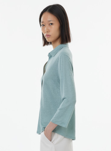 3/4 Sleeve Shirt Linen / Elastane