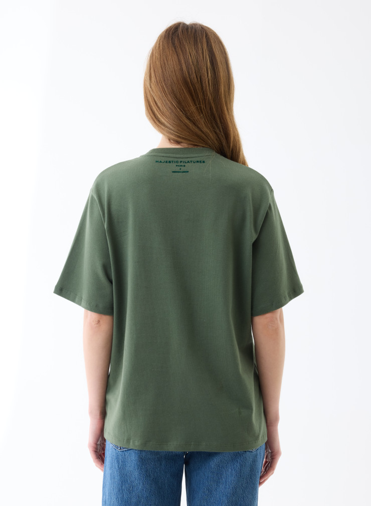 T-shirt short sleeves round neck in Organic Cotton / Modal